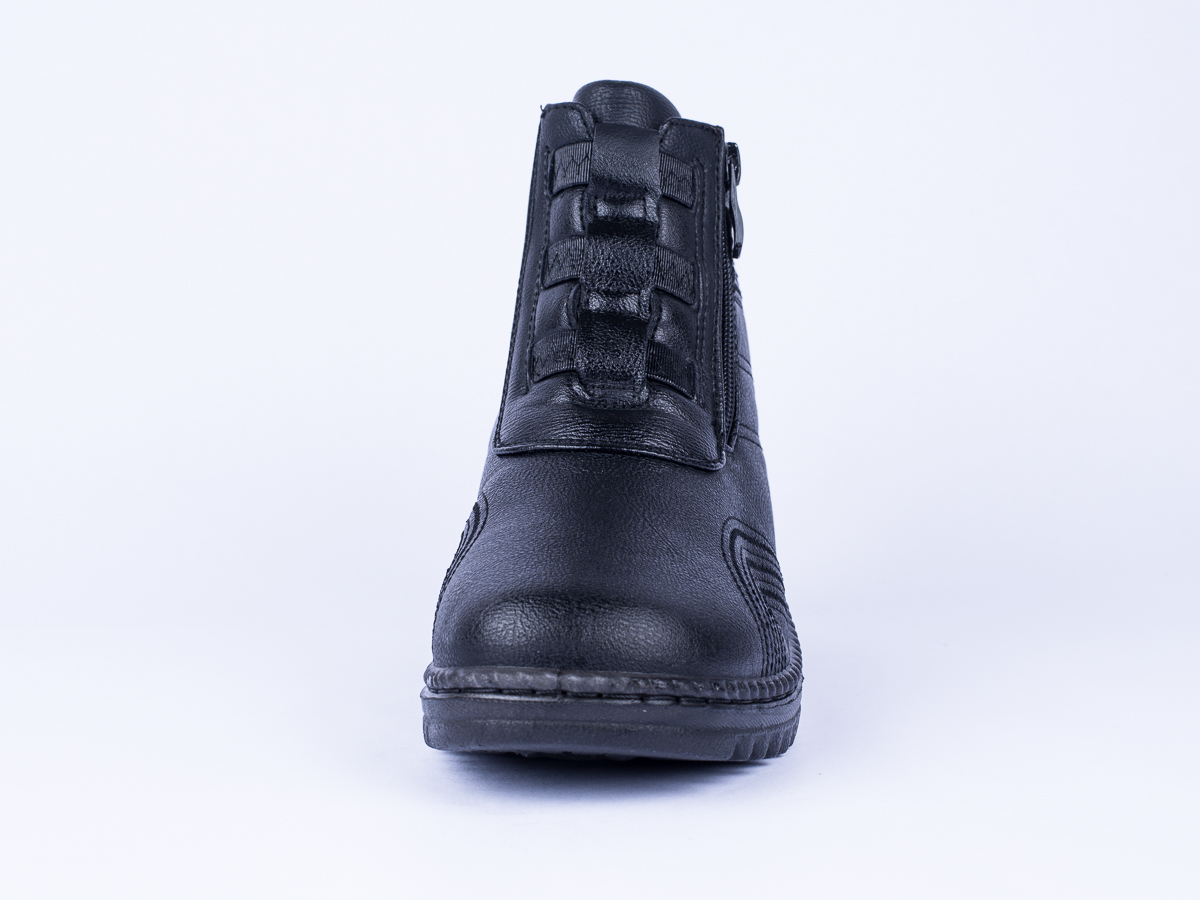 Ботинки жен. Aowei M679-1 2 молнии (36-41) черный