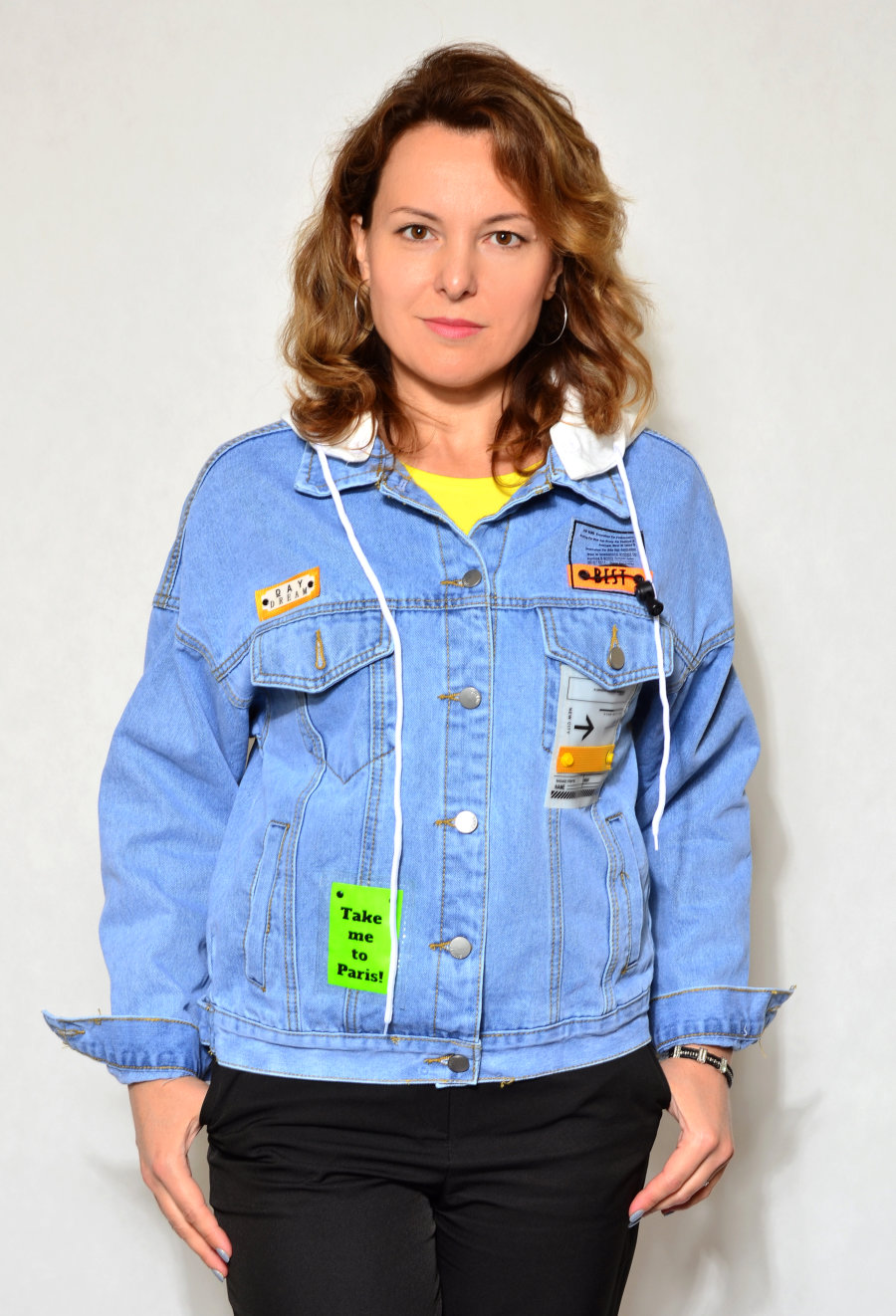Куртка джинс жен. Misfeer 1835 M-XL голубой