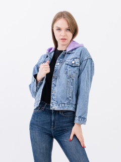 Куртка джинс жен. Miracle D520 M-XL голубой