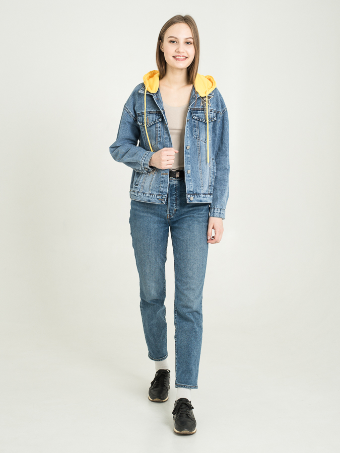 Куртка джинс жен. Miracle D299 M-XL голубой