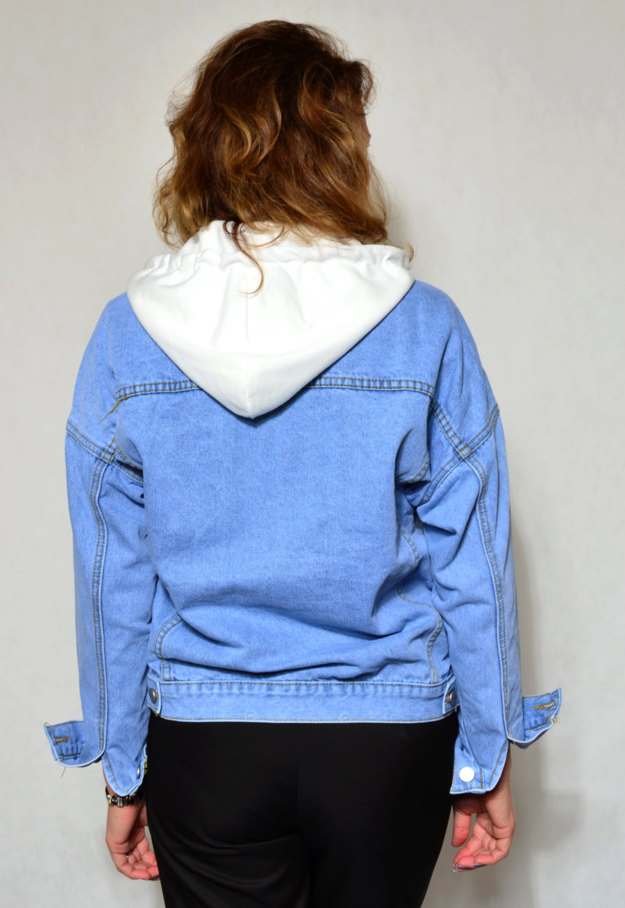 Куртка джинс жен. Misfeer 1835 M-XL голубой