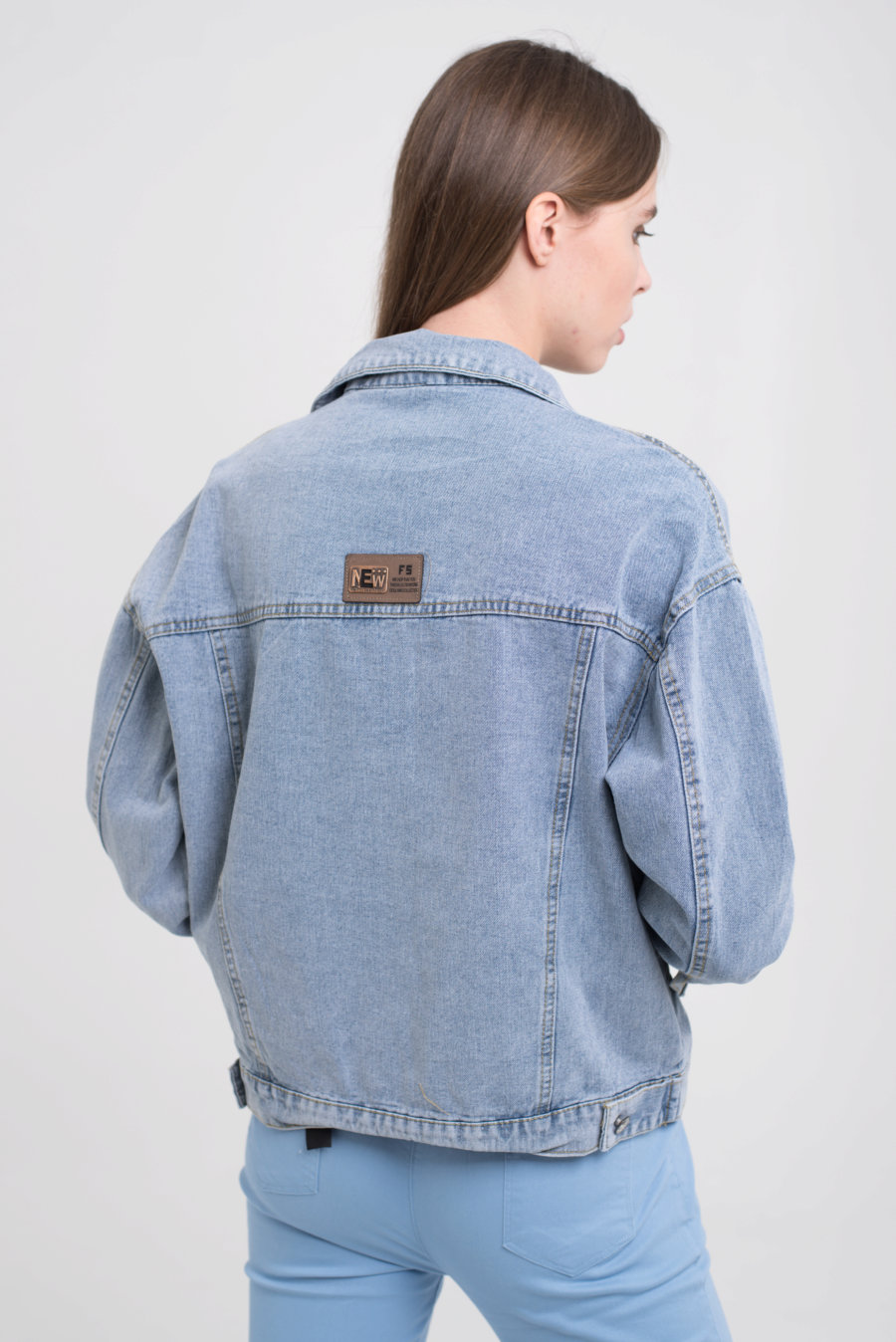 Куртка джинс жен. Misfeen 7707 M-XL синий