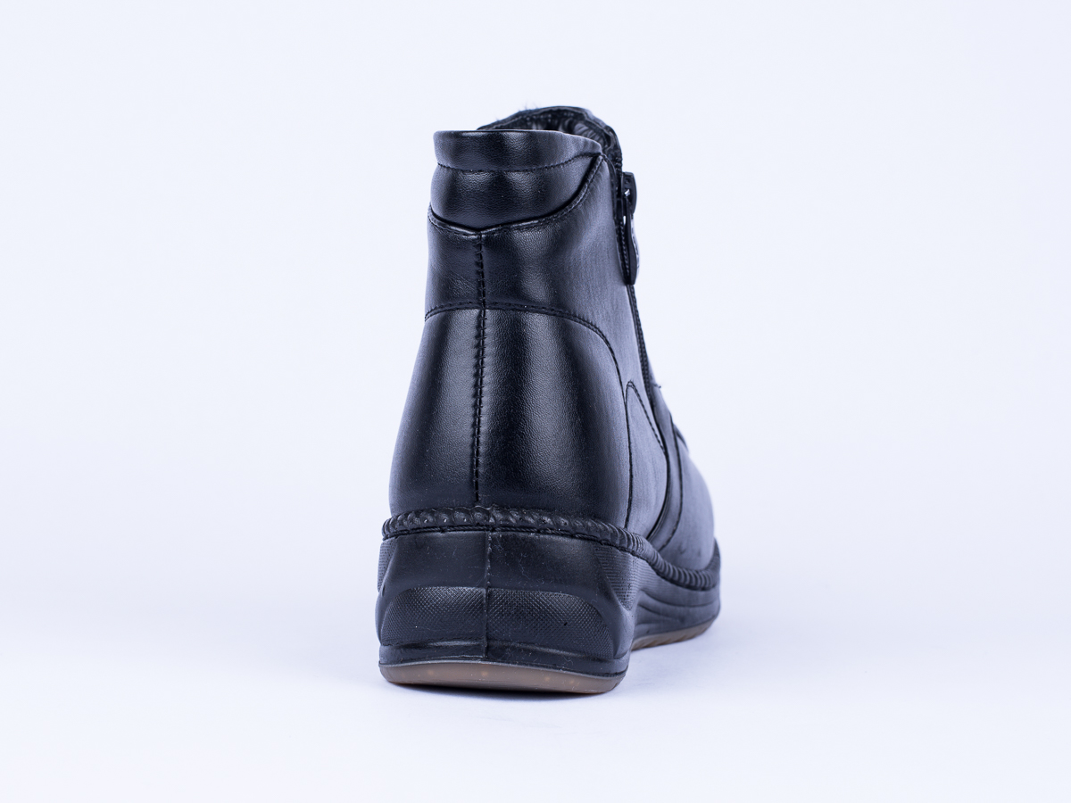 Ботинки жен. Aowei 620-1 2 молнии (36-41) черный