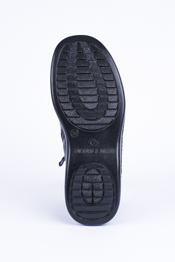 Ботинки жен. Aowei 651-1 2 молнии (36-41) черный