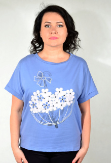 Футболка жен. Rihanna 742 56-58 голубой