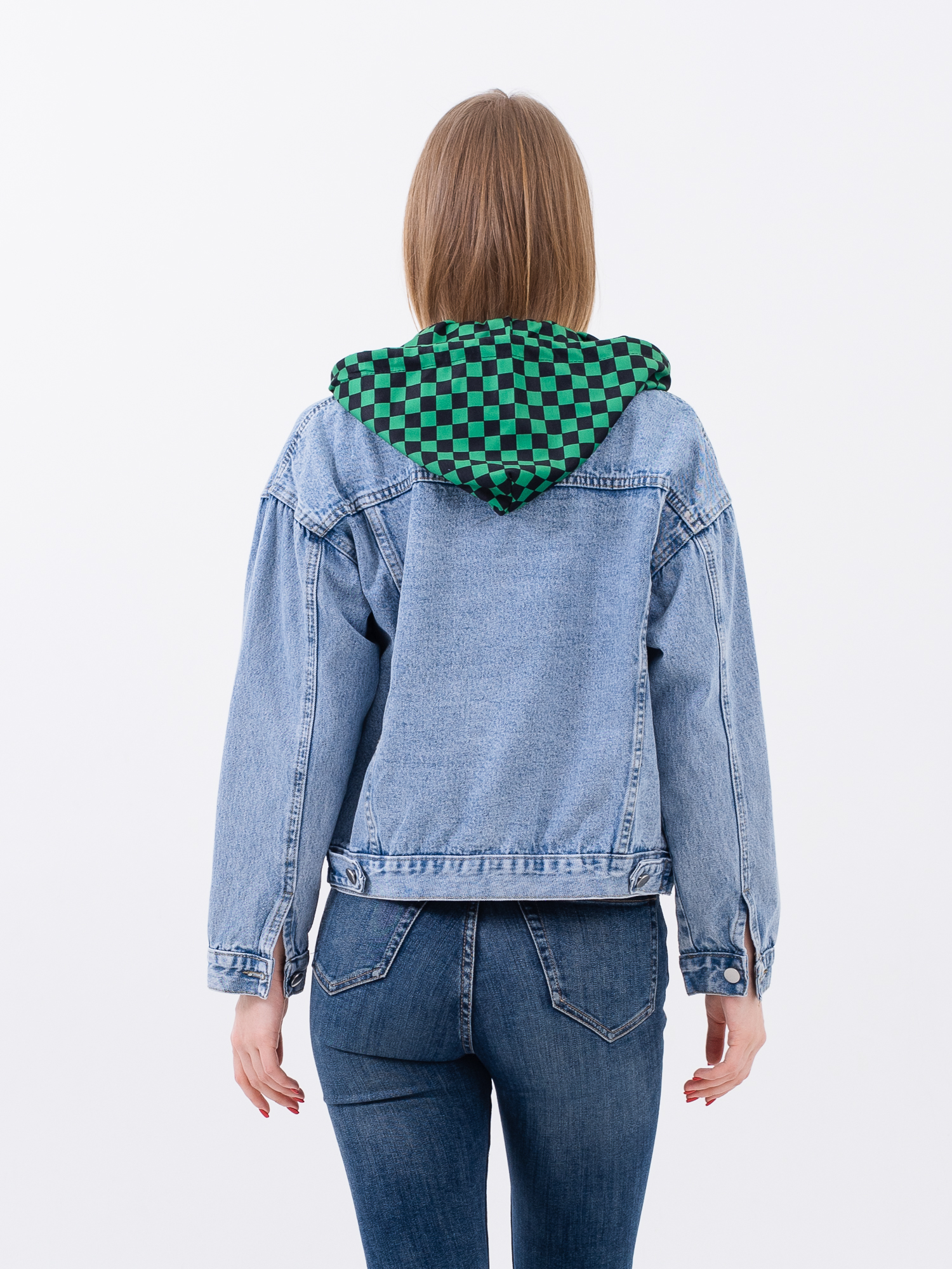 Куртка джинс жен. Miracle D518 M-XL голубой