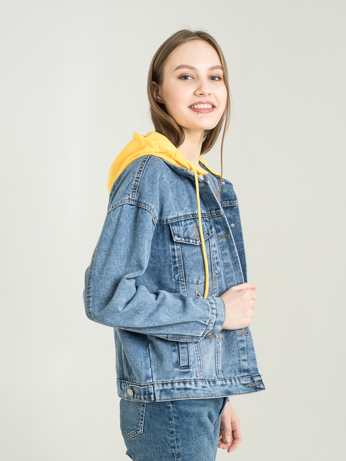 Куртка джинс жен. Miracle D299 M-XL голубой