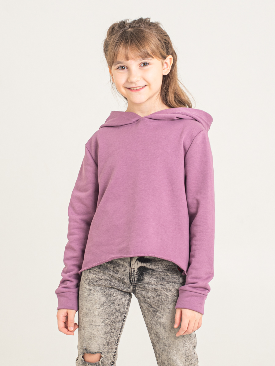 Толстовка дет. дев. КИДИС ТЛД-21 капюшон (134-158) сливовый
