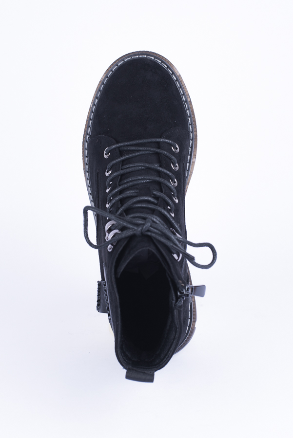 Ботинки жен. Purlina JZ269-2 шнурок (36-41) черный