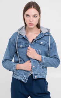 Куртка джинс жен. Balingba 5103 M-2XL голубой