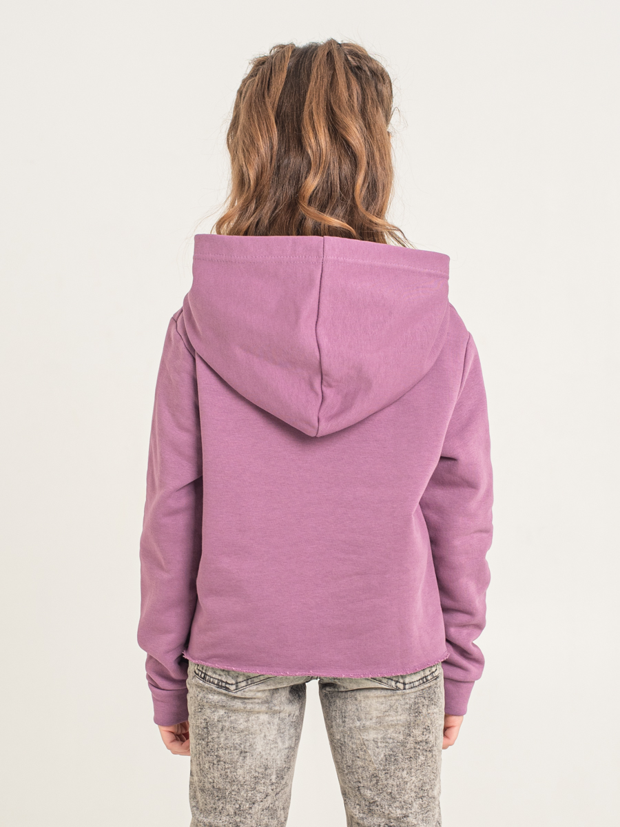 Толстовка дет. дев. КИДИС ТЛД-21 капюшон (134-158) сливовый