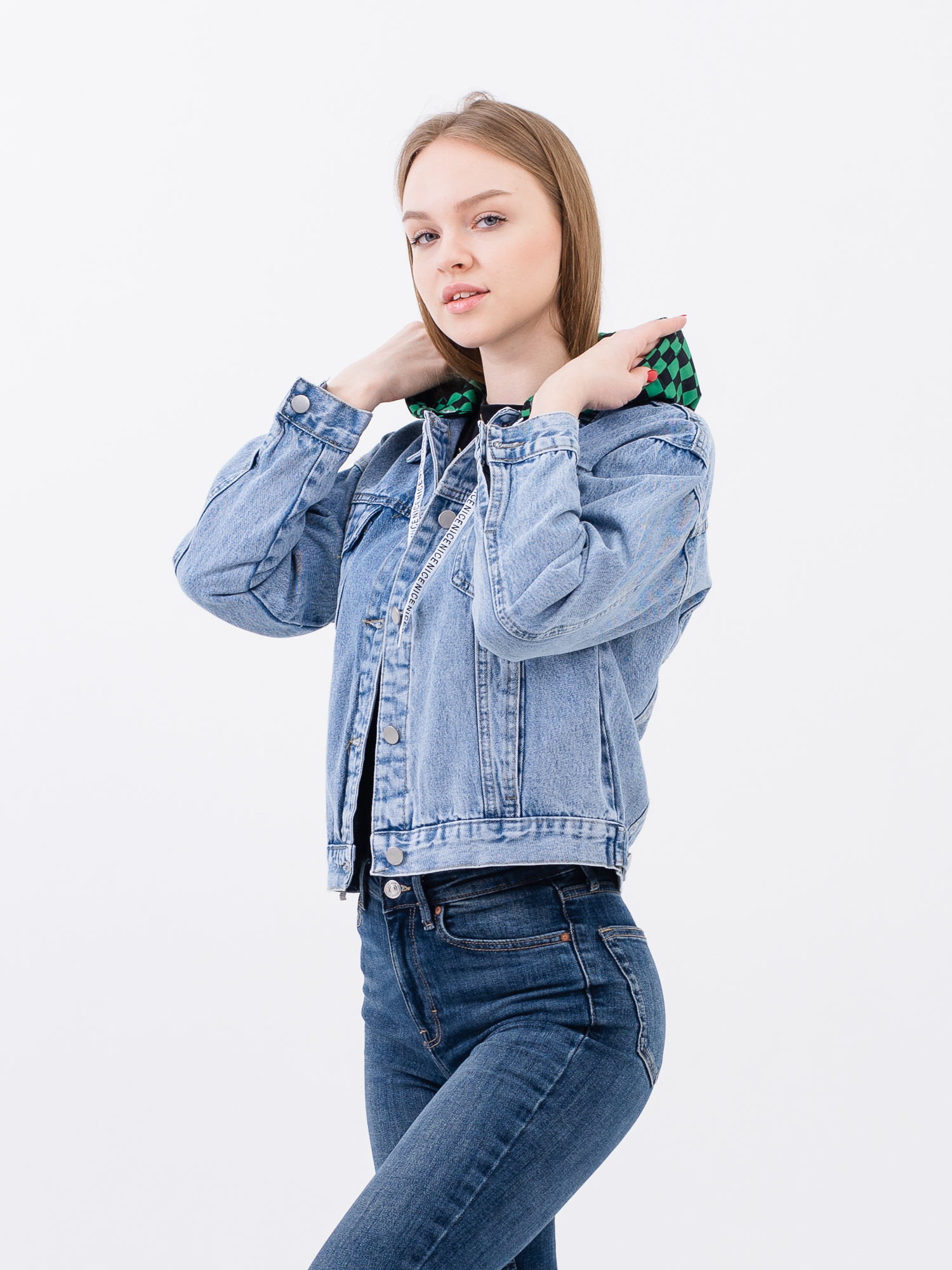 Куртка джинс жен. Miracle D518 M-XL голубой