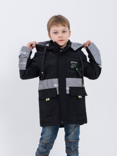 Куртка подр. мал. DontForget 305 (140-164) черный